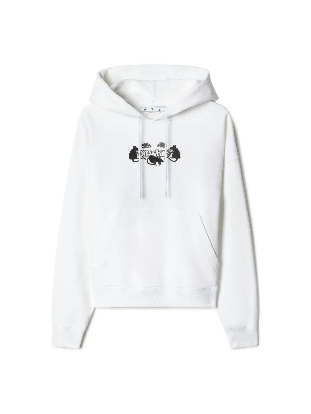 Off-White o1gr1nt0425 Cat Skate Hoodie in White Size US XS / EU 42 / 0 - 1 Thumbnail