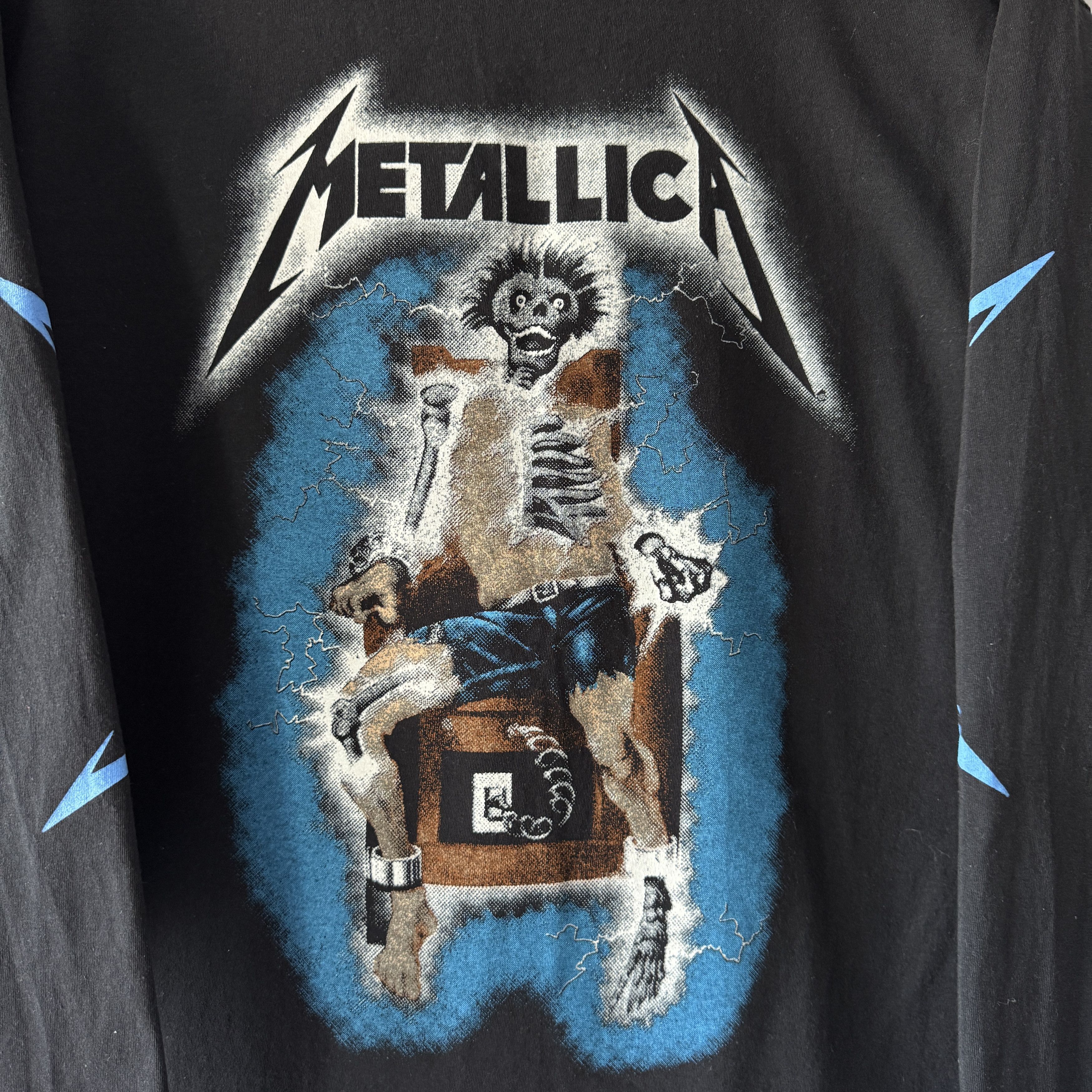 Metallica Vintage Metallica Long Sleeve Rock Band Tee Black Merch Size US L / EU 52-54 / 3 - 8 Thumbnail
