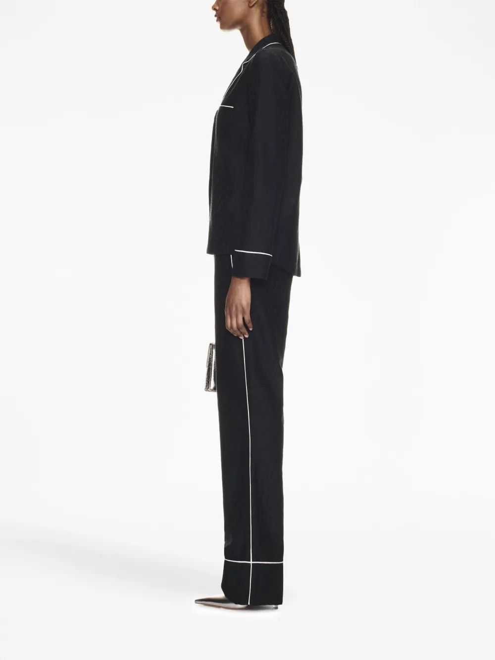 Off-White o1y1225 Sweatpant in Black/White Size 26" / US 2 / IT 38 - 2 Thumbnail