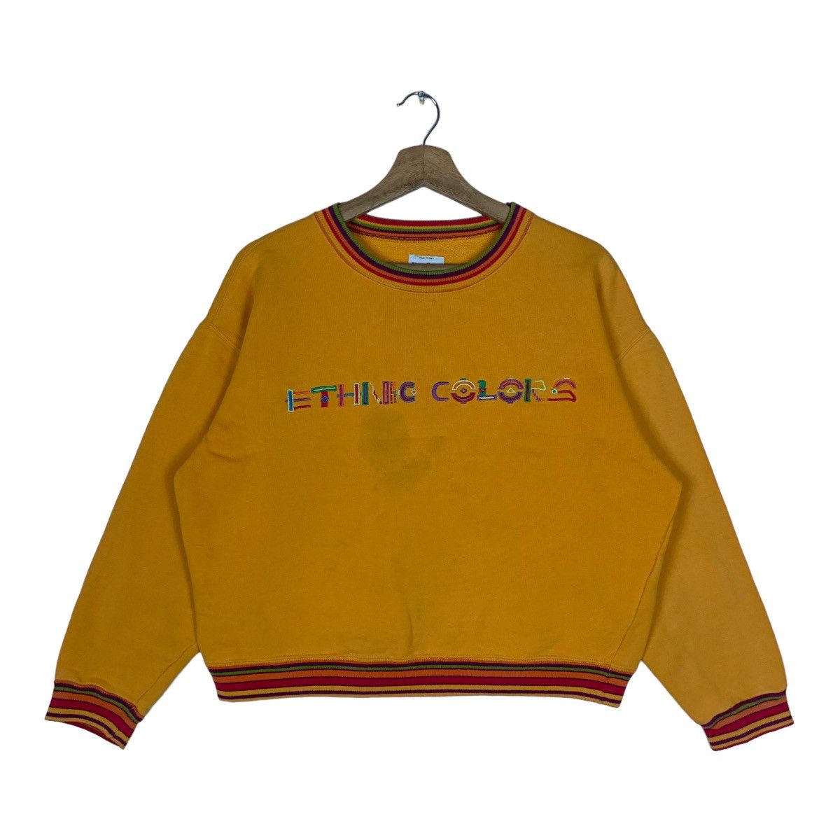 Vintage United Colors Of Benetton Ethnic Colors Spell Out