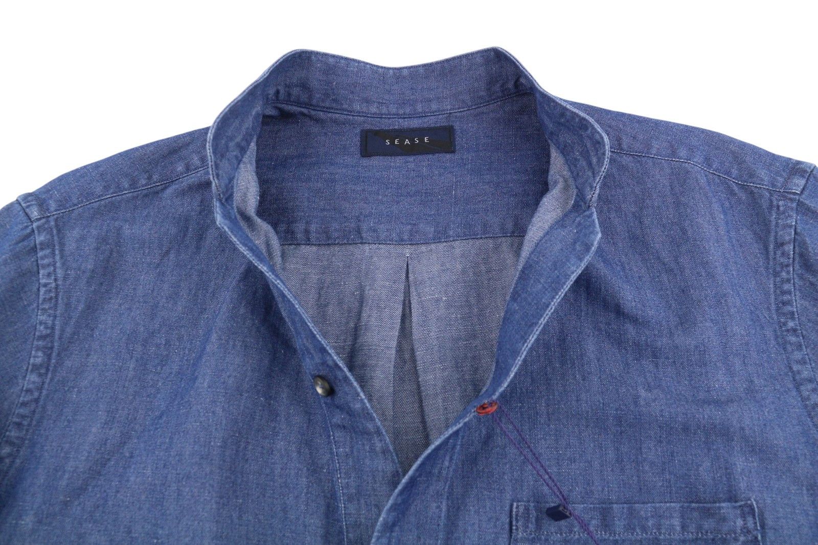 SEASE TN690 FISH TAIL M Mid Denim Blue Button 90615 Size US M / EU 48-50 / 2 - 5 Thumbnail