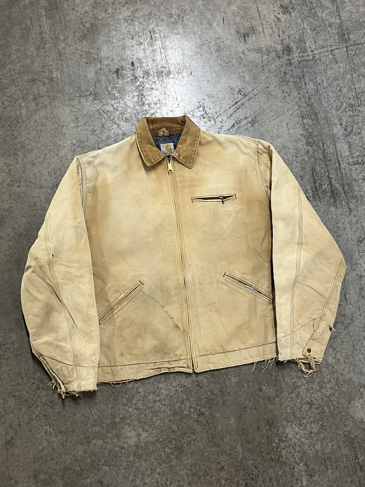 Carhartt × Vintage Carhartt Detroit blanket lined jacket perfectly thrashed Size US XL / EU 56 / 4 - 2 Thumbnail