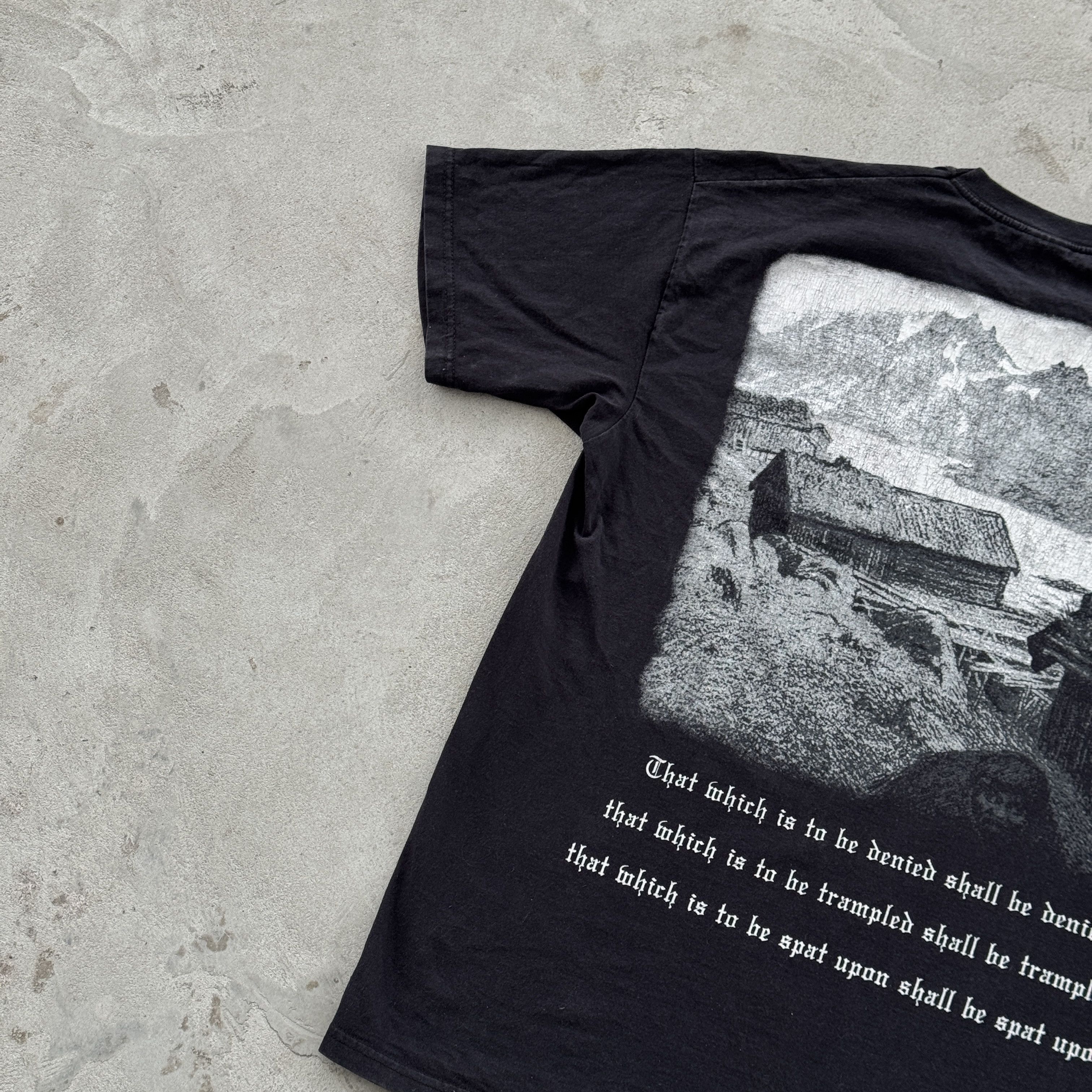 Vintage Vintage 90s Burzum Metal Band Tee Y2K Size US L / EU 52-54 / 3 - 6 Thumbnail