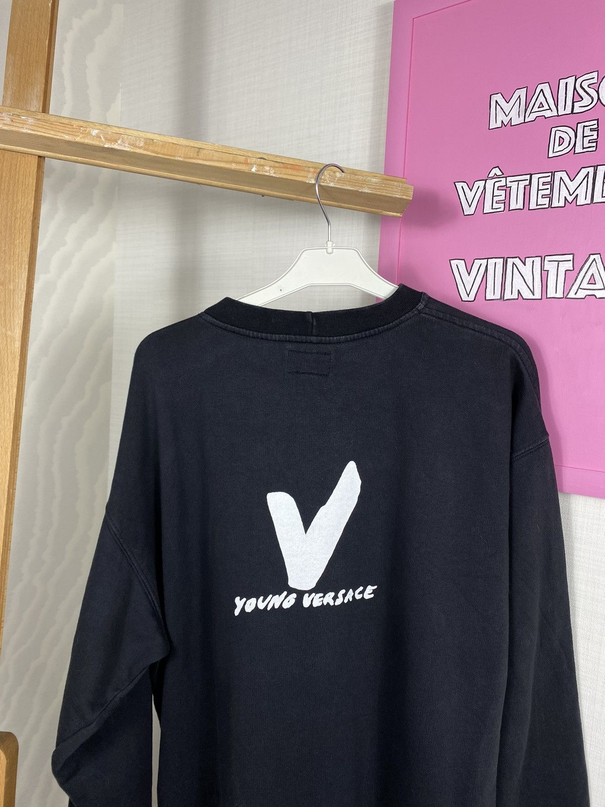 Versace × Vintage Versace Young Printed Logo Sweatshirt Size US M / EU 48-50 / 2 - 12 Thumbnail