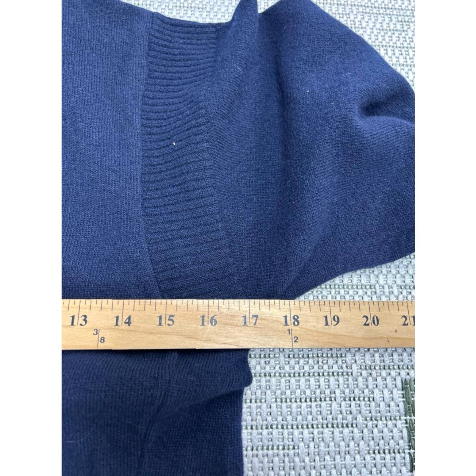 Vintage Brora Skye Knitted Dress Womens 12 Blue Supersoft Lambswool Ribbed Hem Collar Maxi Dress Pockets Easy Care Cap Sleeve? Size XL / US 12-14 / IT 48-50 - 5 Thumbnail