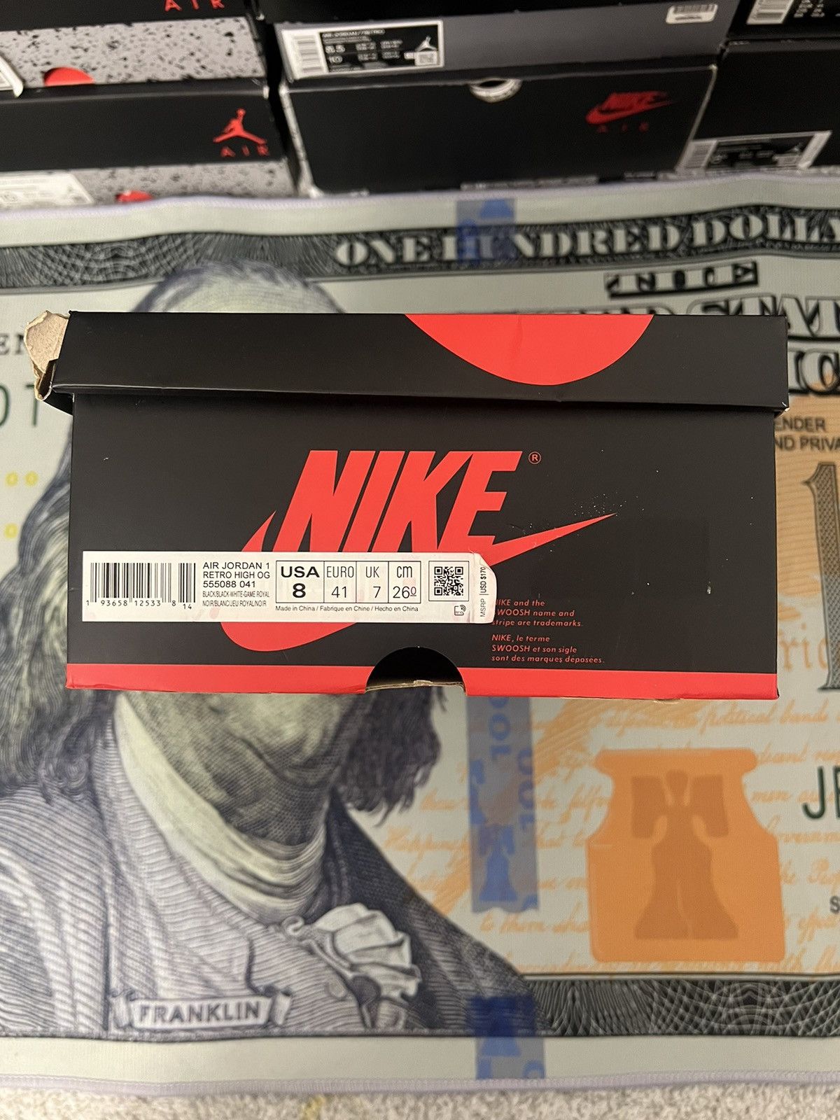 Jordan Brand Jordan 1 Royal Toe Size US 8 / EU 41 - 1 Thumbnail