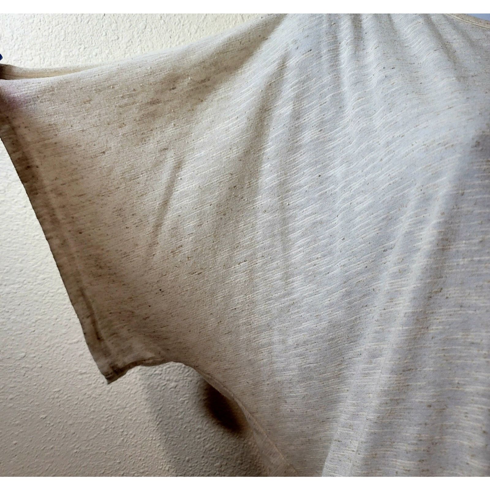Apt. 9 Apt 9 Beige Cream Slub Knit Batwing Short Sleeve Top XL Size XL / US 12-14 / IT 48-50 - 2 Thumbnail