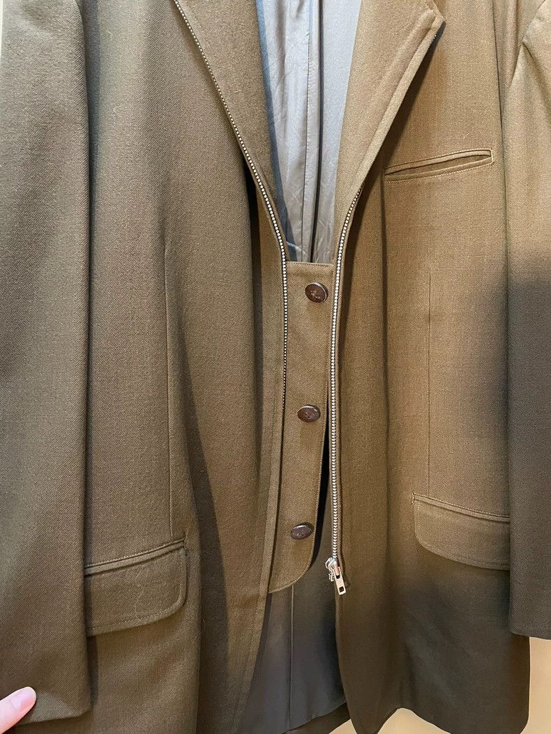 Yohji Yamamoto Yohji Yamamoto size 4 02 AW Zipper Button Suit 2501-Nextarr Size 38R - 4 Thumbnail