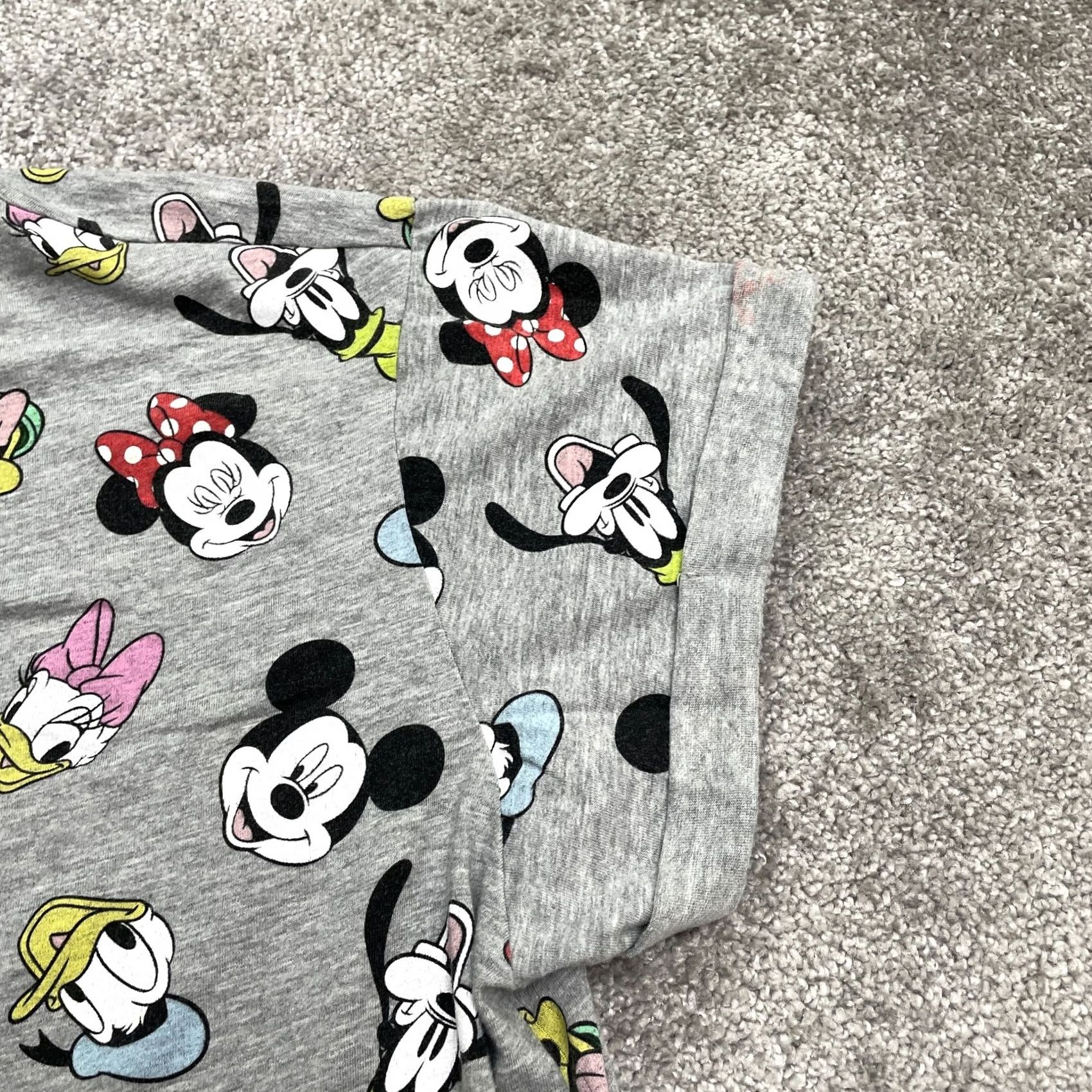 Disney Disney Mickey Mouse Graphic T-Shirt Womens 2X Gray Crew Neck Short Sleeve Tee Top Size XXL / US 16-18 / IT 52-54 - 5 Thumbnail