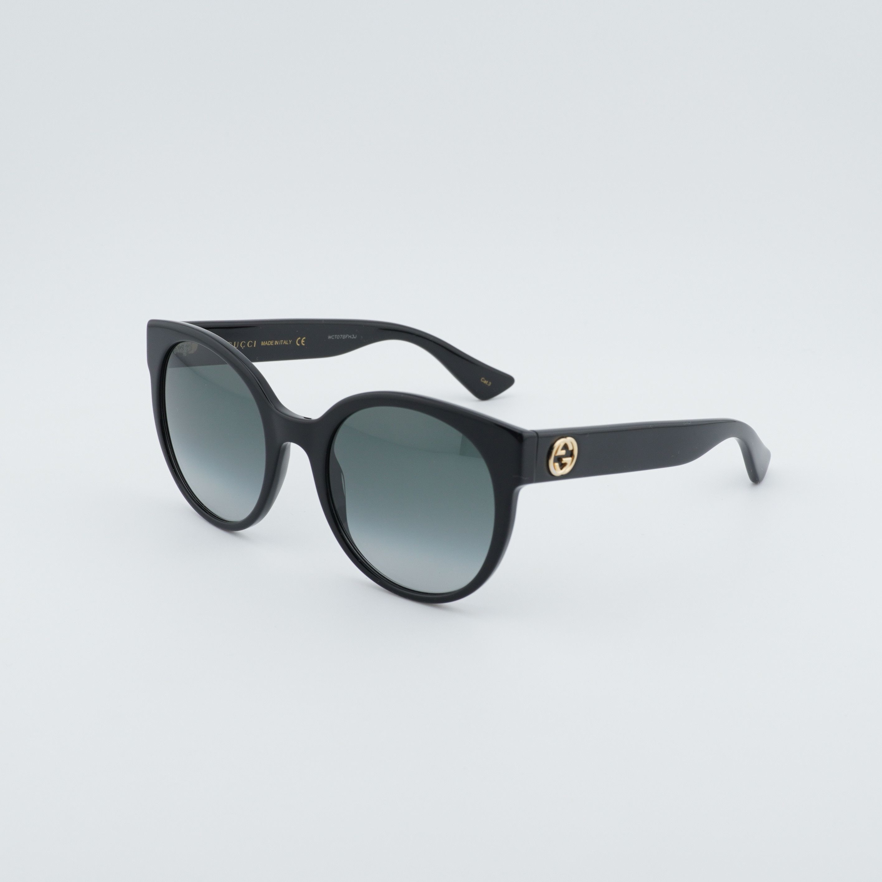 Gucci Gucci GG0035S 001 Women Sunglasses Black Round Frame Size ONE SIZE - 1 Thumbnail