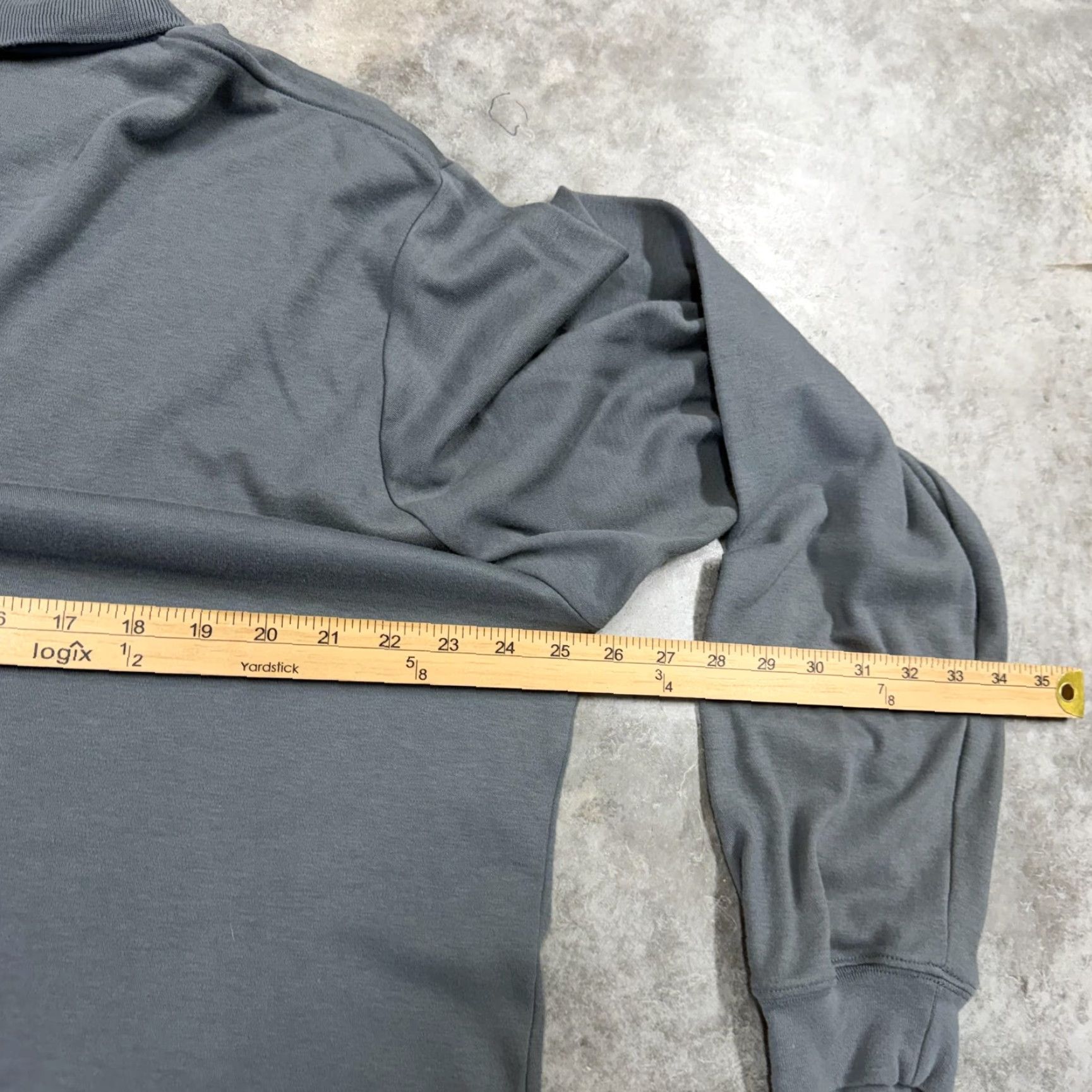 J.Crew J.Crew Polo Shirt Mens XL Gray Solid Long Sleeve Jersey Cotton Knit Casual Size US XL / EU 56 / 4 - 4 Thumbnail