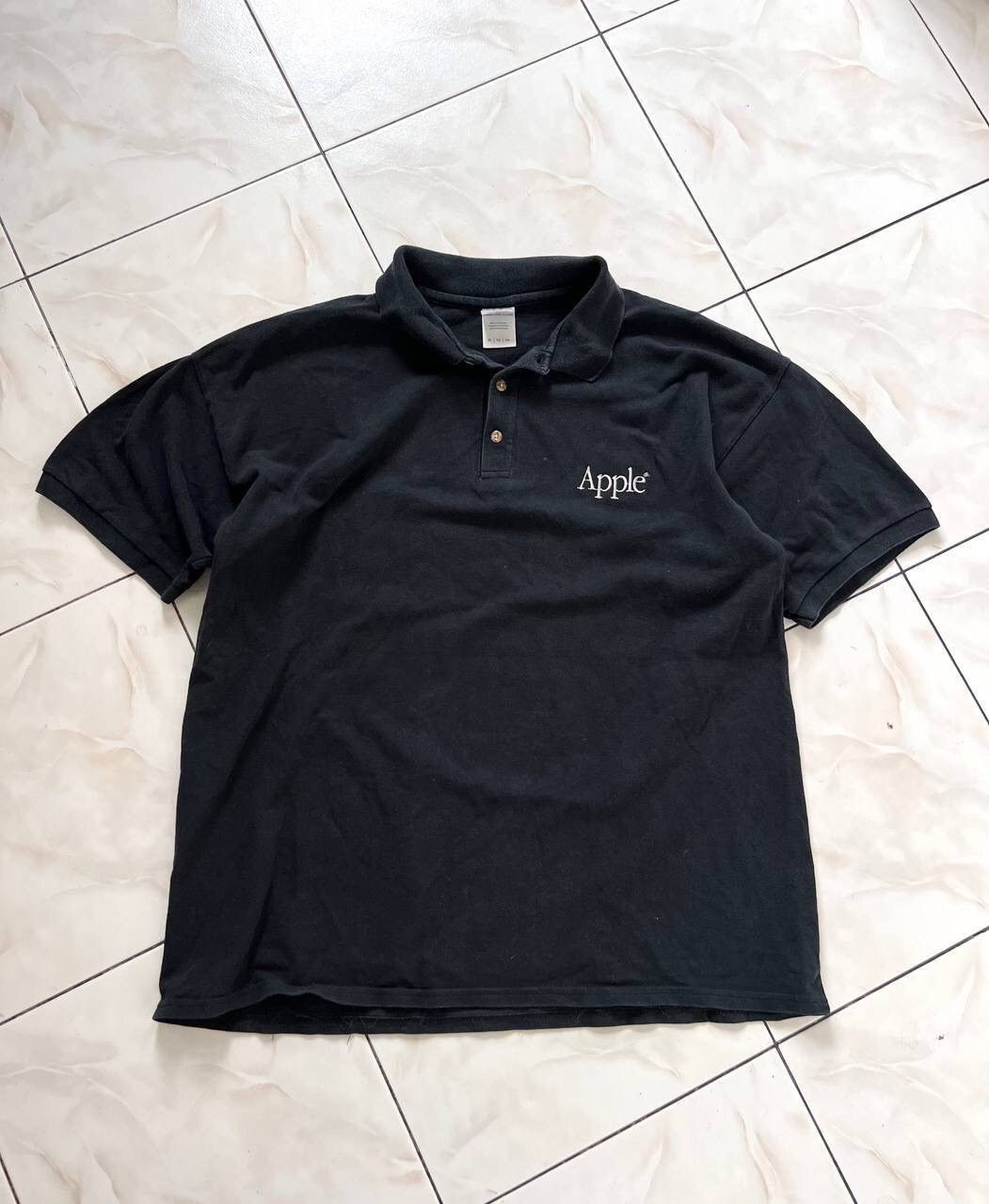 Vintage Apple Computers Polo Shirt Button Up T-Shirt Apple