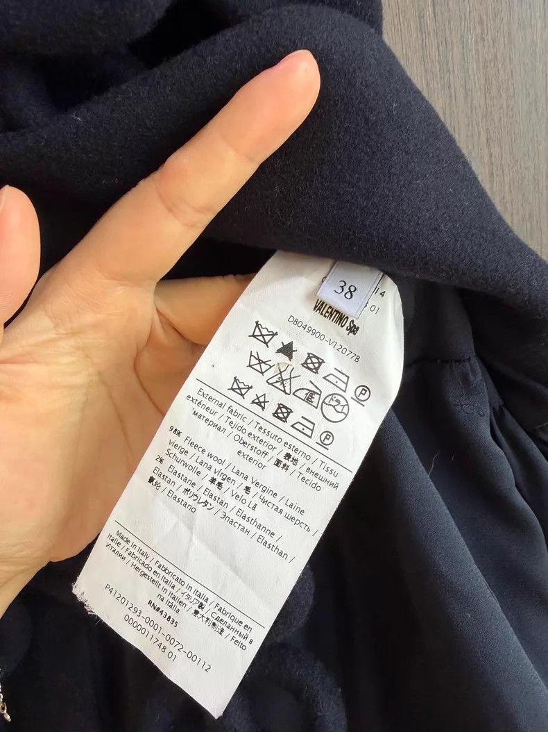 Valentino Valentino Dark blue wool coat Size XS / US 0-2 / IT 36-38 - 4 Thumbnail