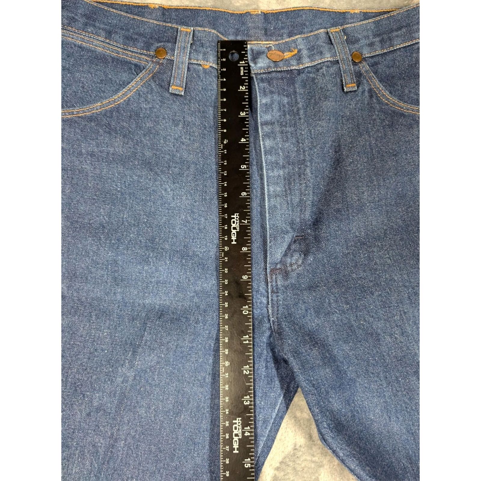 Wrangler VINTAGE Wrangler Jeans Mens 34x36 Blue 936PWD Cowboy Cut Western Straight Size US 34 / EU 50 - 3 Thumbnail