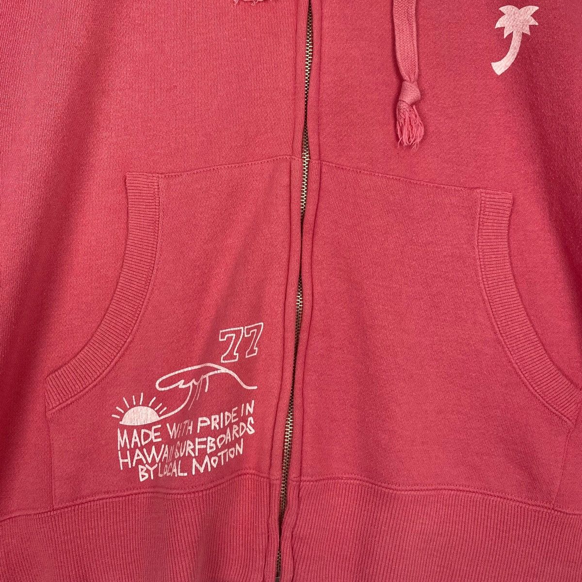 Vintage Vintage Local Motion Full Zip Hoodie Sweater Pink/White Sz L Size L / US 10 / IT 46 - 5 Thumbnail