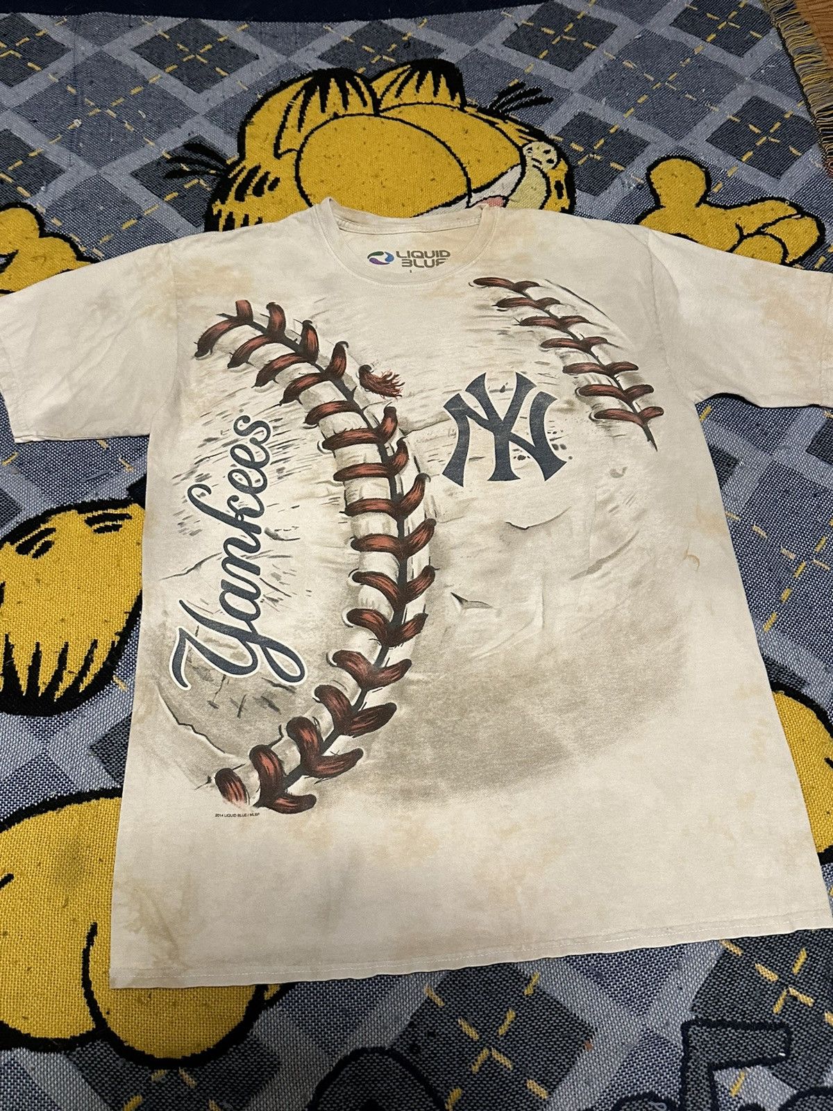 Liquid Blue Vintage 2014 New York Yankees MLB Liquid Blue T-Shirt Size US L / EU 52-54 / 3 - 2 Thumbnail