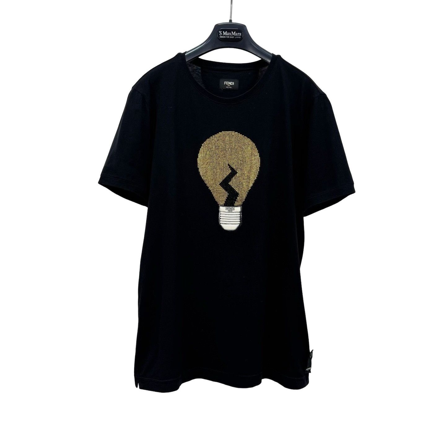 Fendi Fendi Rhinestone Lightbulb T-Shirt 50 Size US M / EU 48-50 / 2 - 1 Thumbnail
