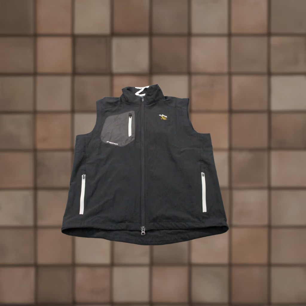 Vintage Zero Restrictive Vest Jacket Mens M Black Golf Performance Stretch Active Hiking Windbreaker Vest Size US M / EU 48-50 / 2 - 1 Thumbnail