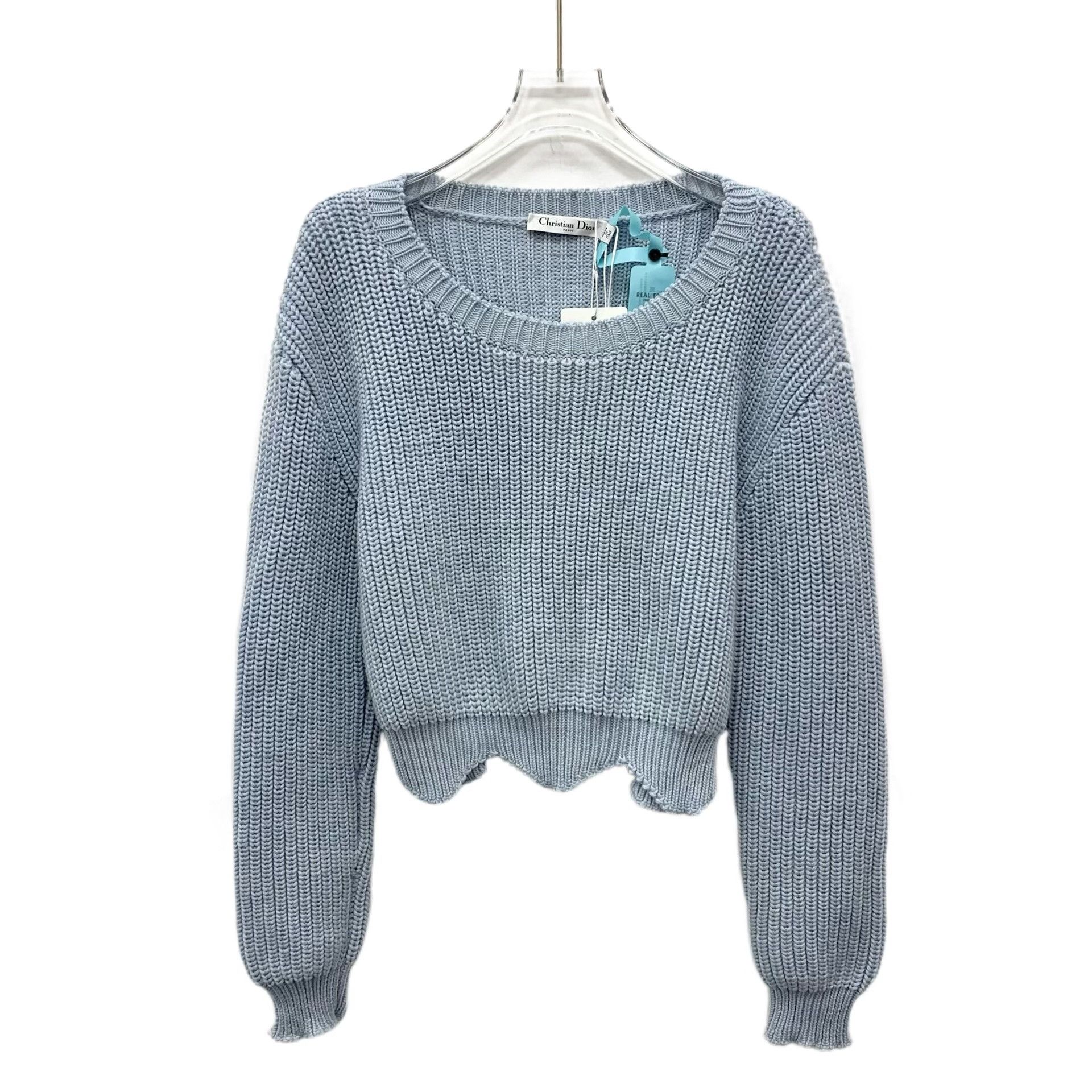 Dior Dior Wool Blue Sweater XS Women Size XS / US 0-2 / IT 36-38 - 1 Thumbnail