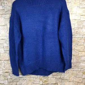 GU × Homespun Knitwear GU Blue plain Knitwear #A655 Size M / US 6-8 / IT 42-44 - 3 Thumbnail