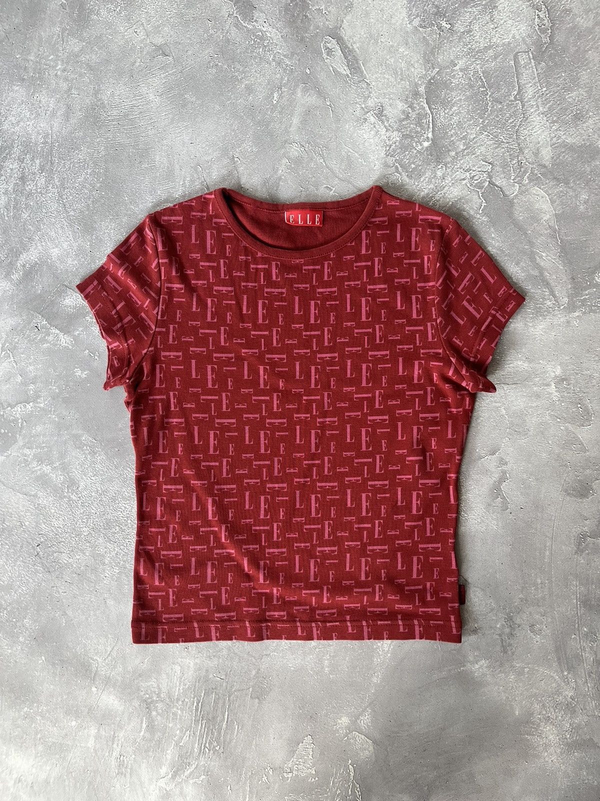 Other Vintage Elle Monogram Multilogo Red Tshirt Size S Size S / US 4 / IT 40 - 1 Thumbnail