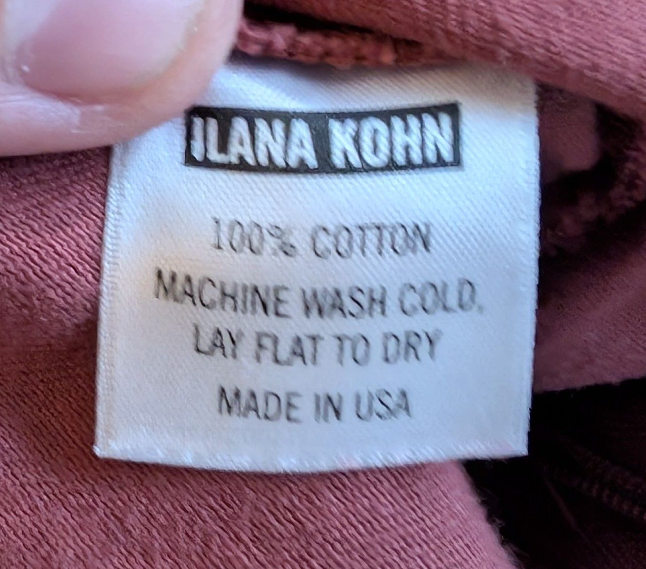 Ilana Kohn Ilana Kohn Milo Jumpsuit Muted Red 100% Cotton Made in USA Size 34" / US 12 / IT 48 - 4 Thumbnail