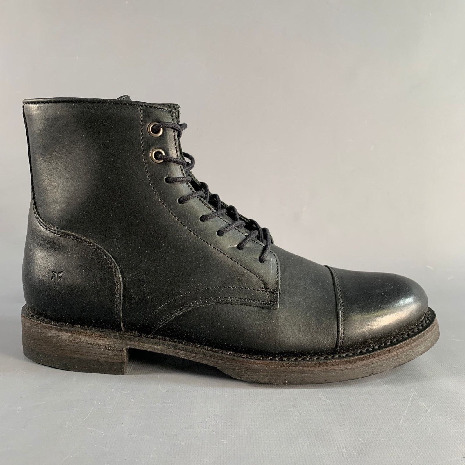 Frye FRYE Size 8.5 Black Leather Lace Up Boots Size US 8.5 / EU 41-42 - 2 Thumbnail