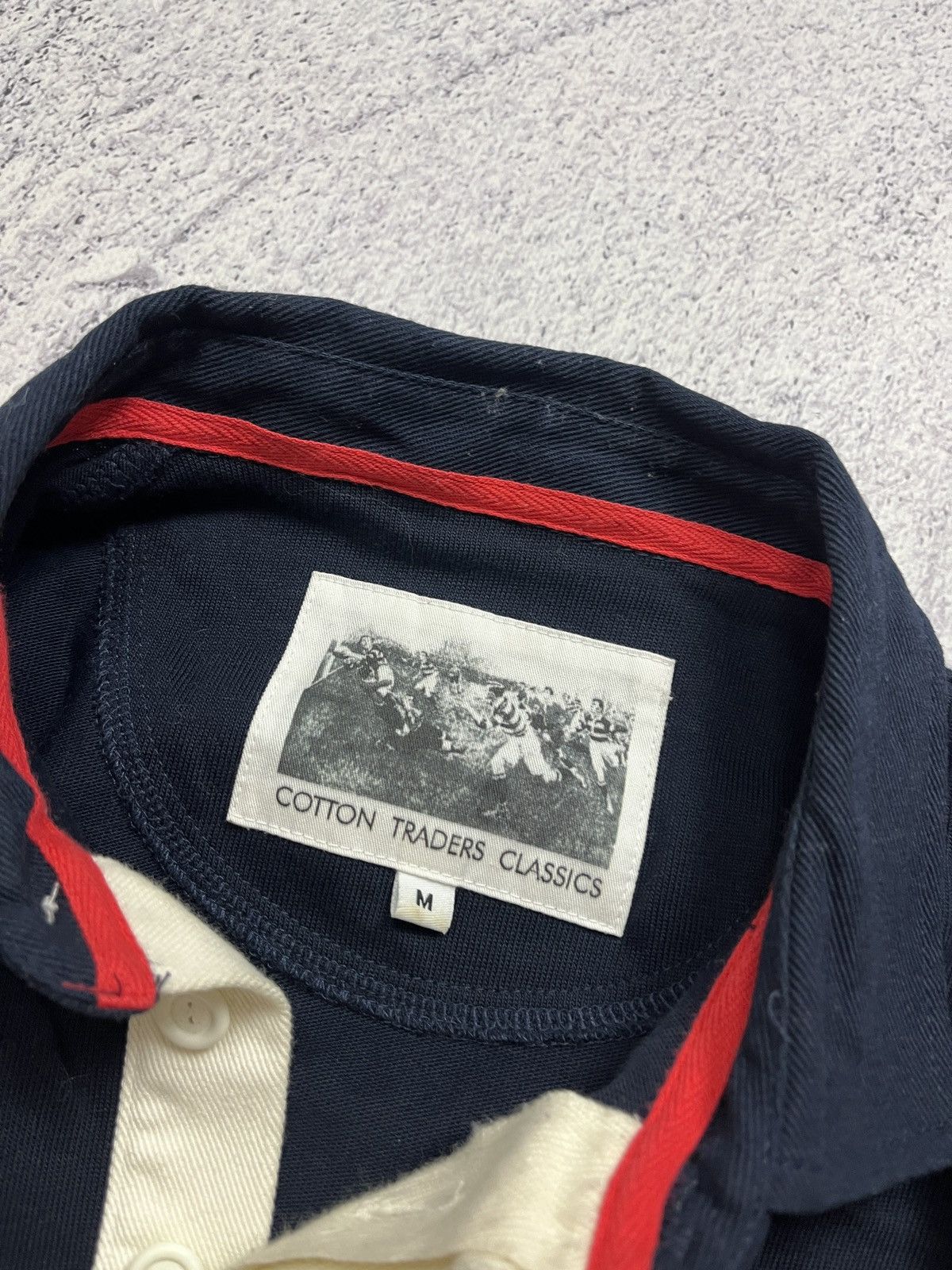 Cotton Traders × Vintage Vintage Cotton Traders Six Nations Rugby Long Sleeve Jersey Size US M / EU 48-50 / 2 - 9 Thumbnail