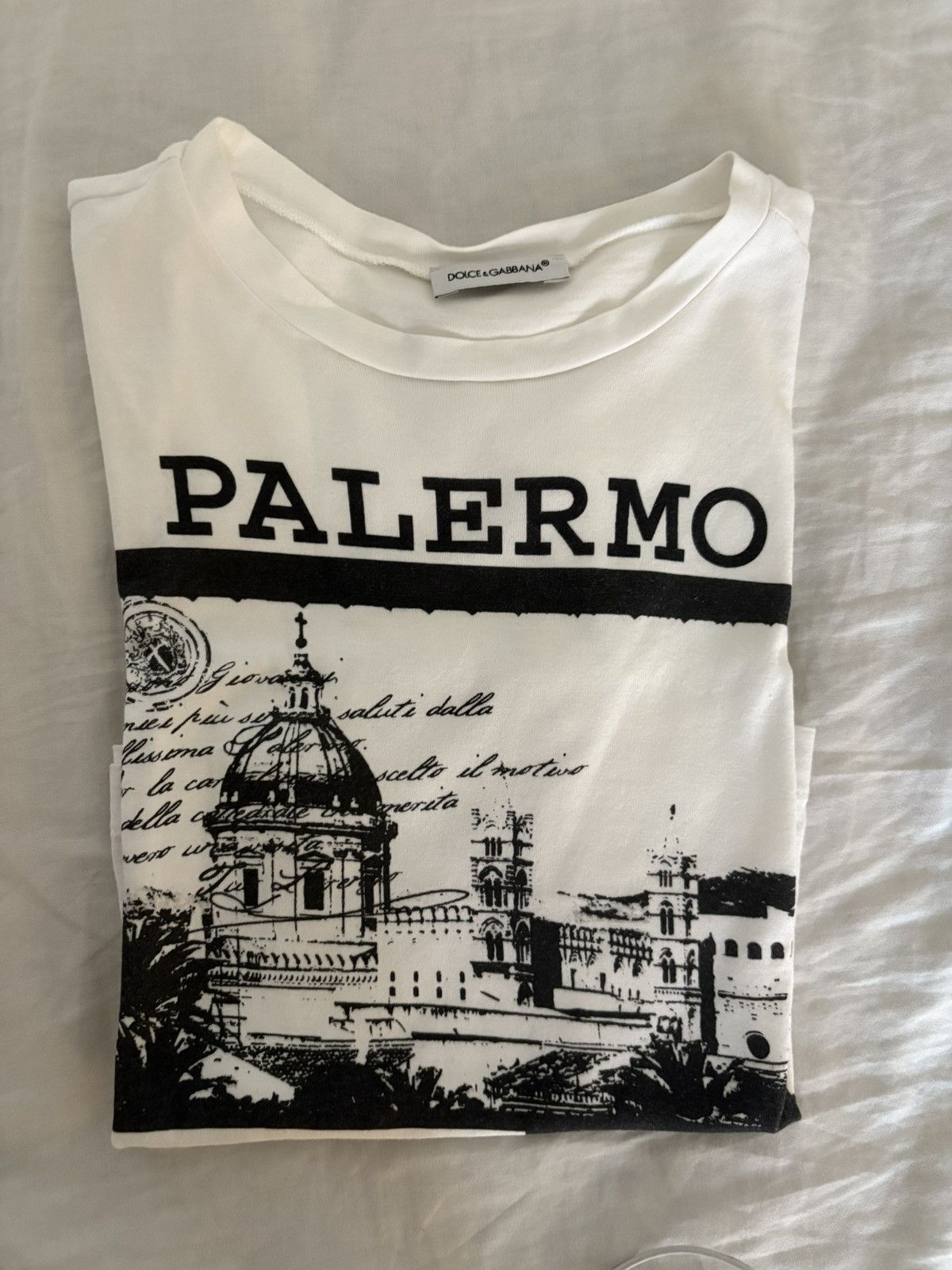Dolce & Gabbana Dolce and Gabban Palermo Tee Size XXS / US 00 / IT 34 - 4 Thumbnail