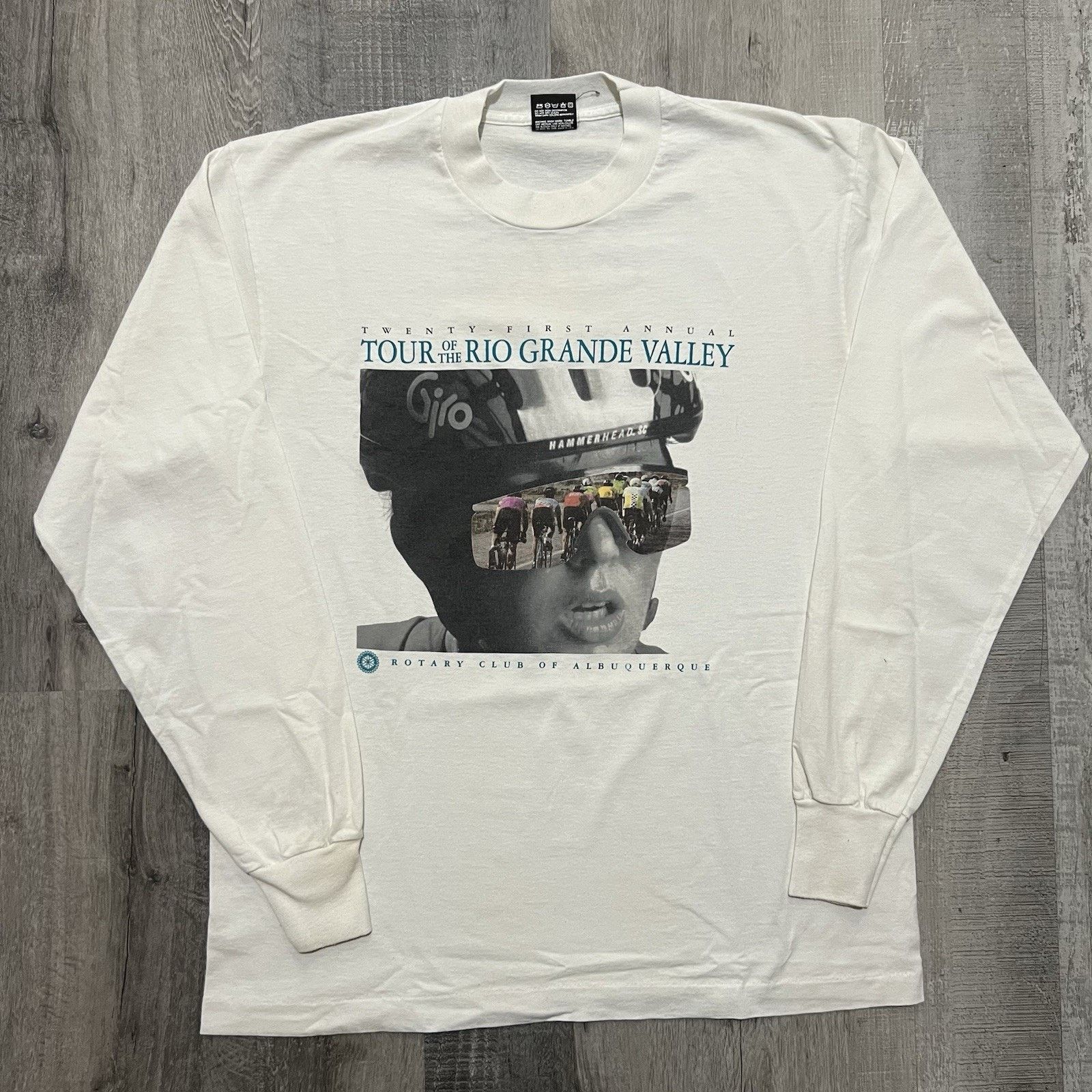Fruit Of The Loom VTG Tour Of The Rio Grande Valley Rotary Club Cycling Shirt Size US L / EU 52-54 / 3 - 1 Thumbnail