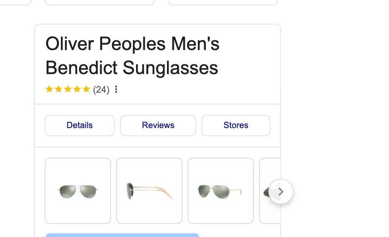 Oliver Peoples Oliver Peoples BENEDICT AVIATOR SUN OV1002S Size ONE SIZE - 3 Thumbnail
