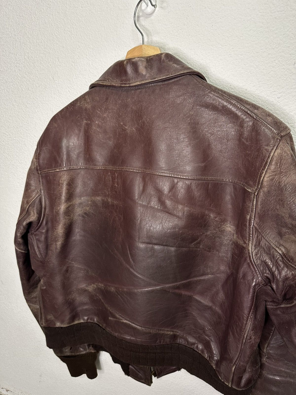 Vintage 1950’s True Vintage Leather Jacket Size US XL / EU 56 / 4 - 4 Thumbnail