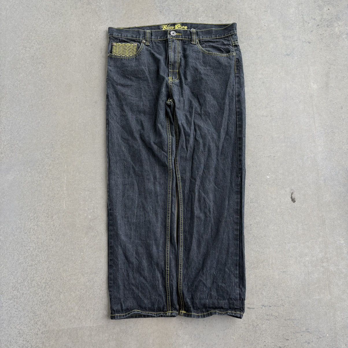 Akademiks × Blue Gear × Southpole CRAZY Y2K BLUE GEAR 40x32 Neon Green Baggy Pants Southpole Size US 42 / EU 58 - 2 Thumbnail