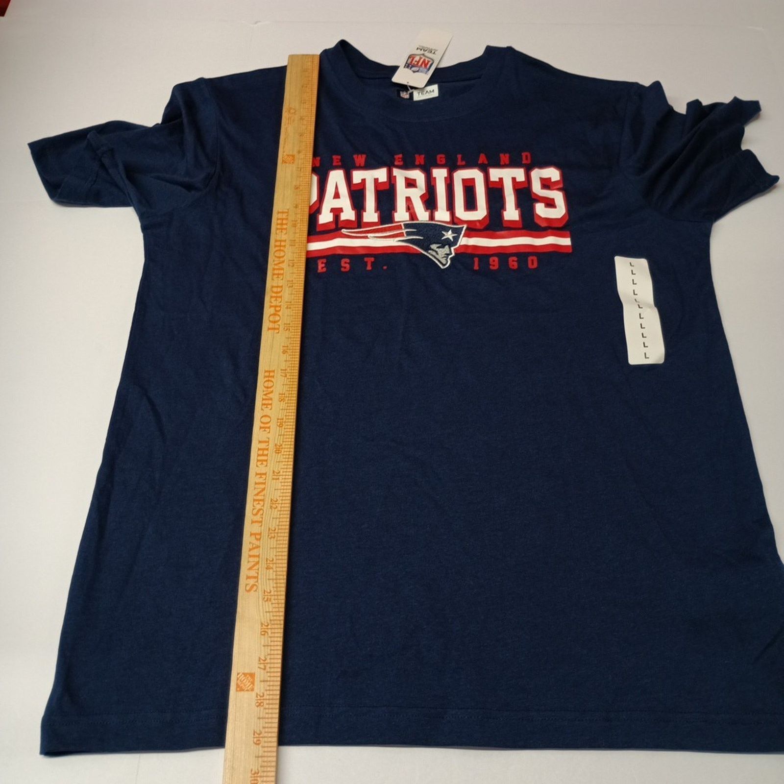 NFL NFL Team Apparel New England Patriots T-Shirt Men's L Blue Size US L / EU 52-54 / 3 - 5 Thumbnail