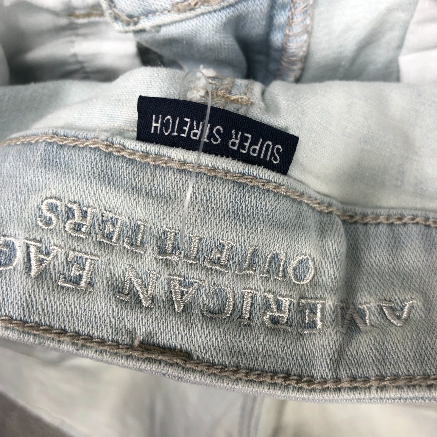 American Eagle Outfitters American Eagle Shorts Women 2 Hi Rise Cut Off Shortie Jean Super Stretch Ladies Size 26" / US 2 / IT 38 - 8 Thumbnail