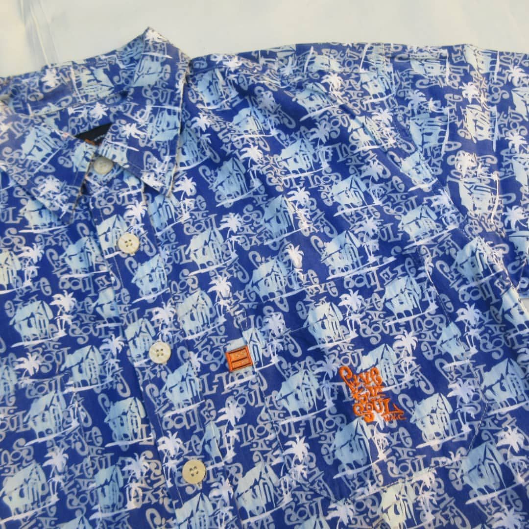 Triple 5 Soul × Vintage Vtg Triple 5 Five Soul Brooklyn NYC Navy S/S Button up hawai Size US M / EU 48-50 / 2 - 6 Thumbnail
