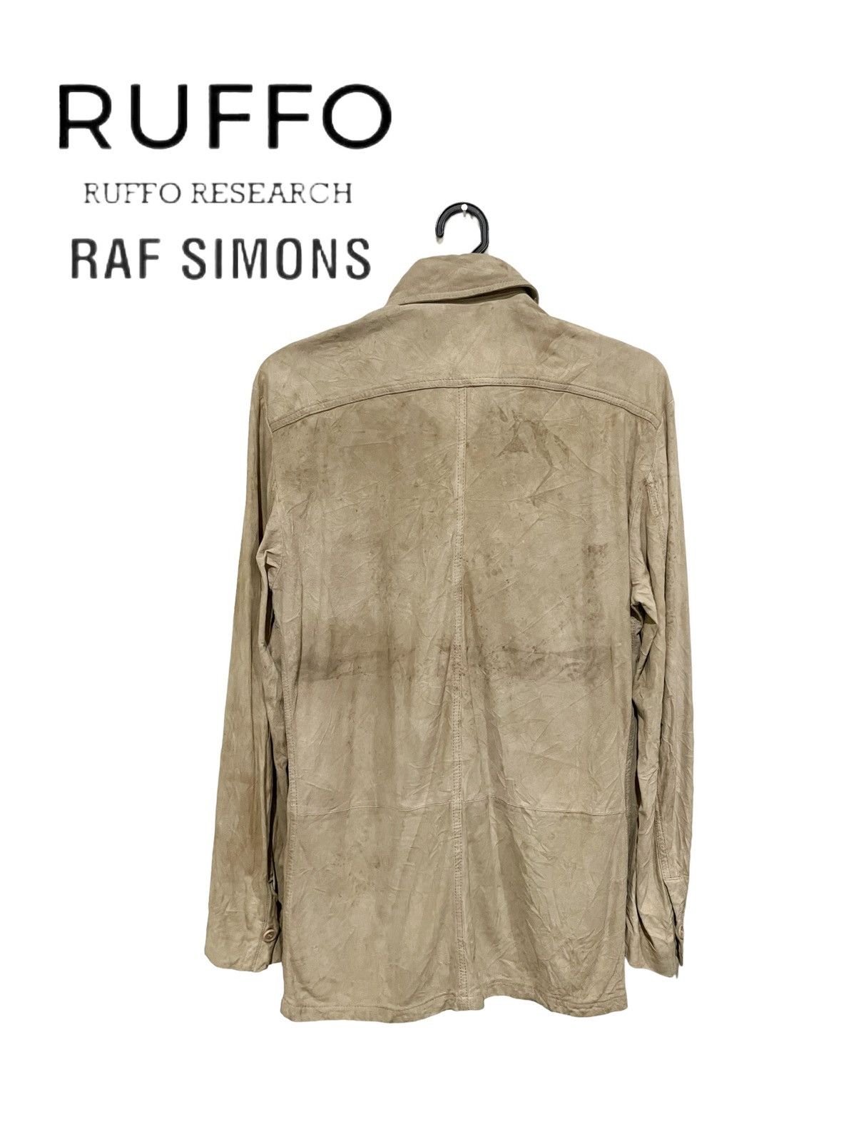 Ruffo Leather Distressed Vintage Style Destroyed Jacket