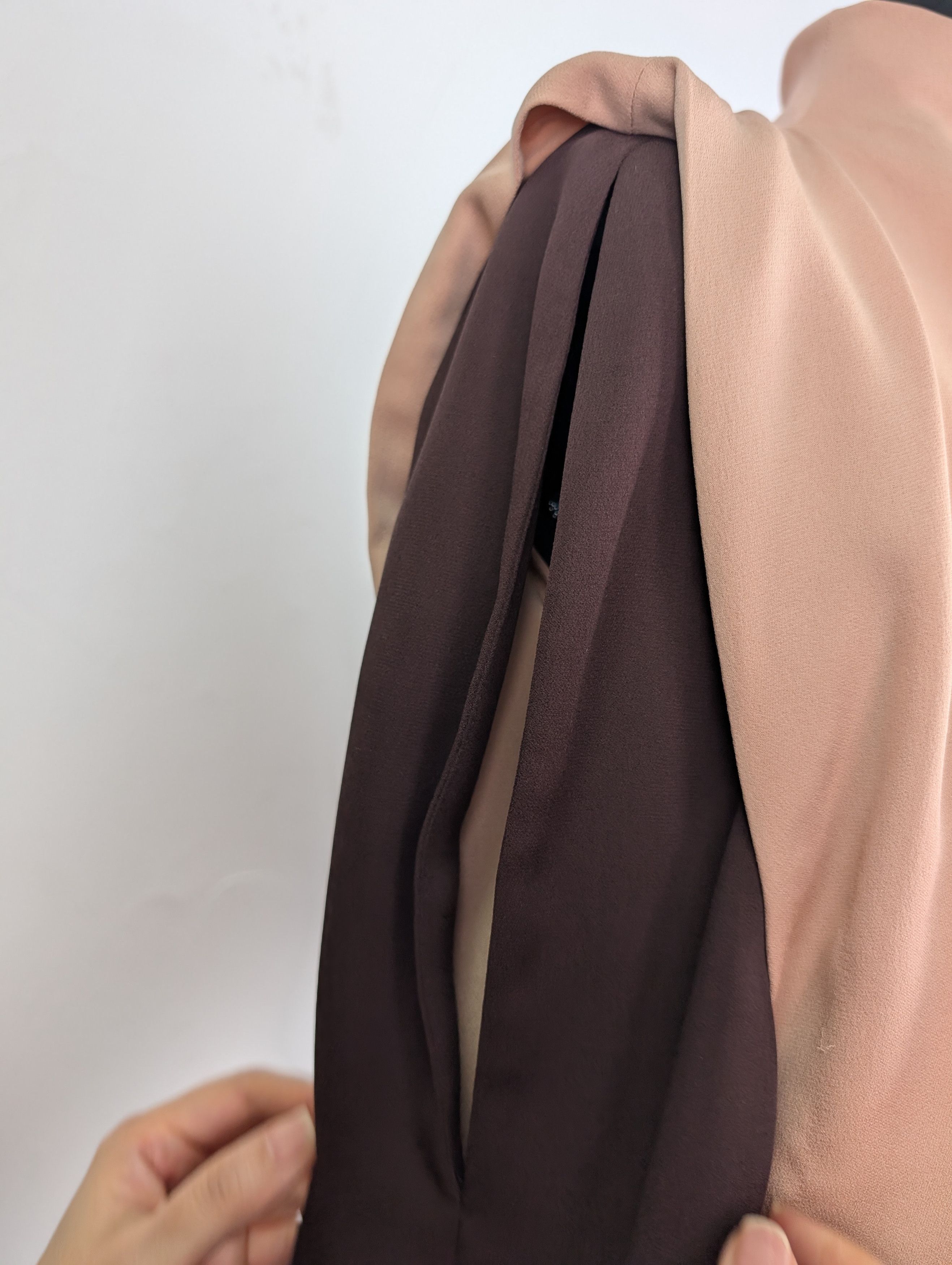 Tom Ford Tom Ford Brown And Salmon Single Sleeve Dress Size XS / US 0-2 / IT 36-38 - 4 Thumbnail