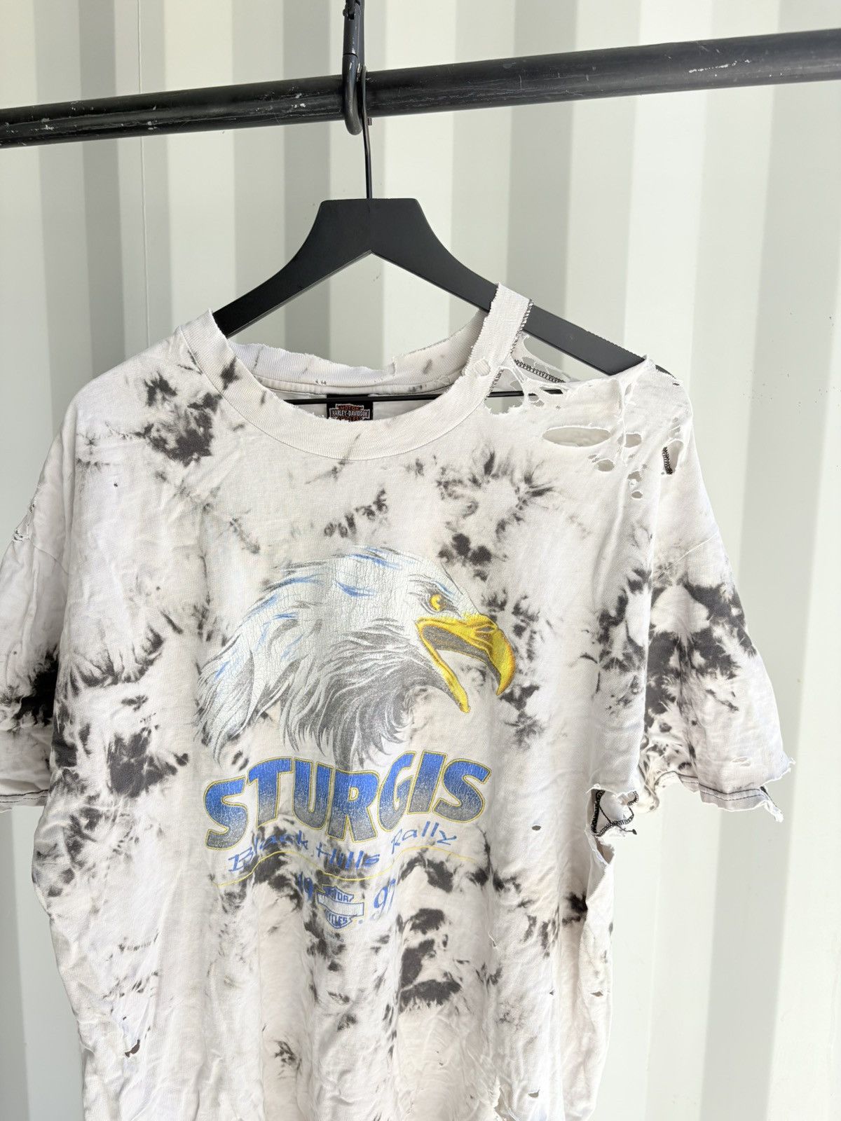 Harley Davidson Thrashed Sun Faded Shirt Distressed Band Tee Erd grunge Size US XL / EU 56 / 4 - 5 Thumbnail