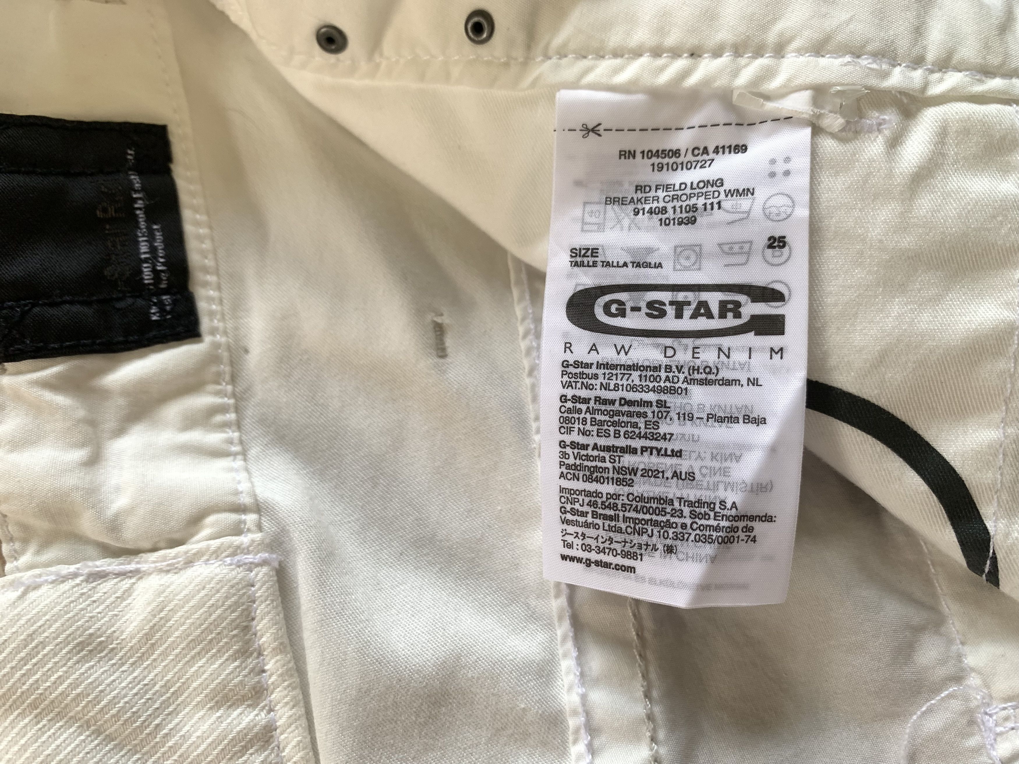 Denime Womens G-Star Raw RD Field Long Breaker Cropped Shorts Size 25" / US 0 / IT 36 - 10 Thumbnail
