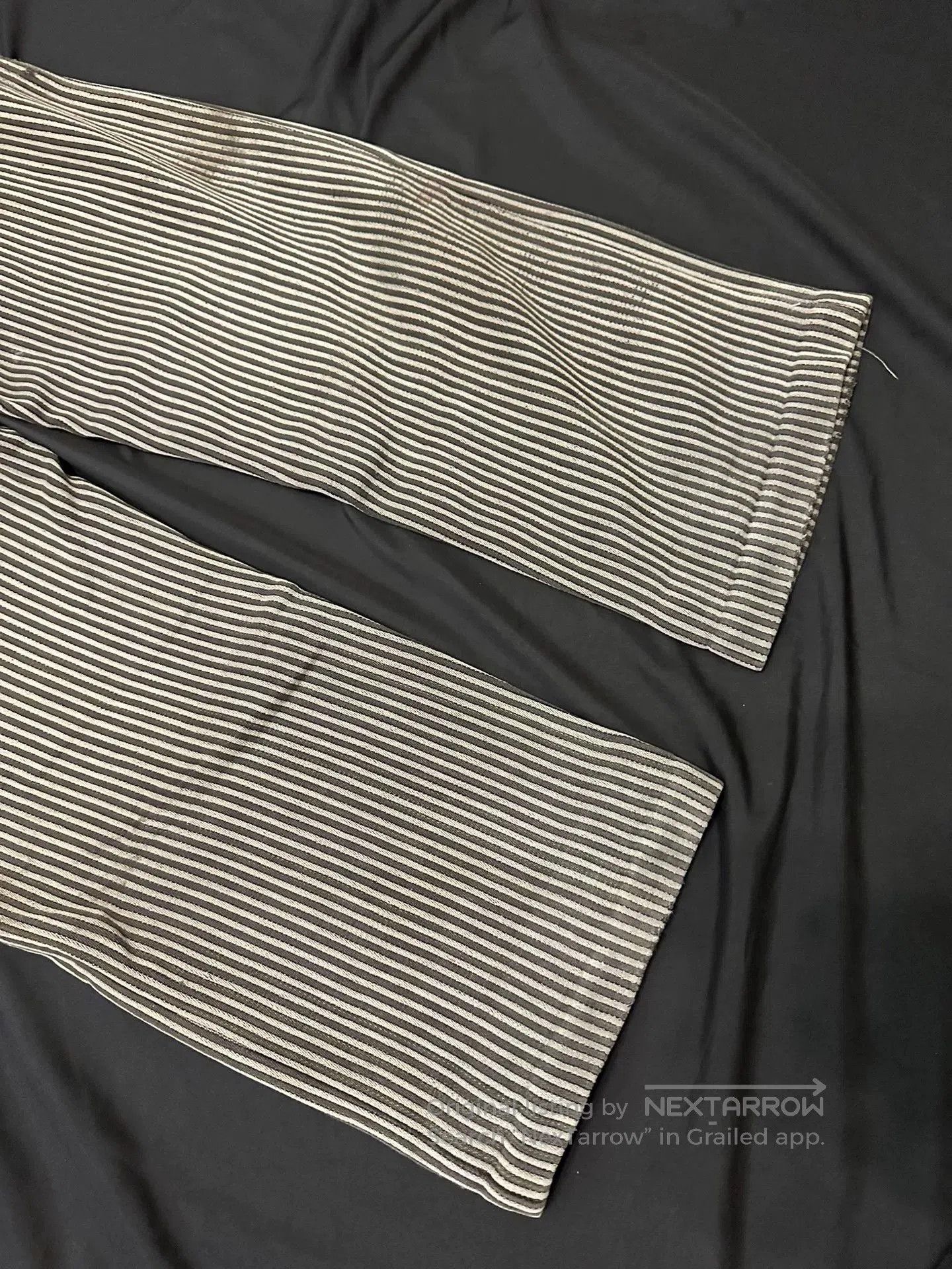 Vintage Vintage 40s French Workwear Striped Cargo Pants. Size US 36 / EU 52 - 8 Thumbnail
