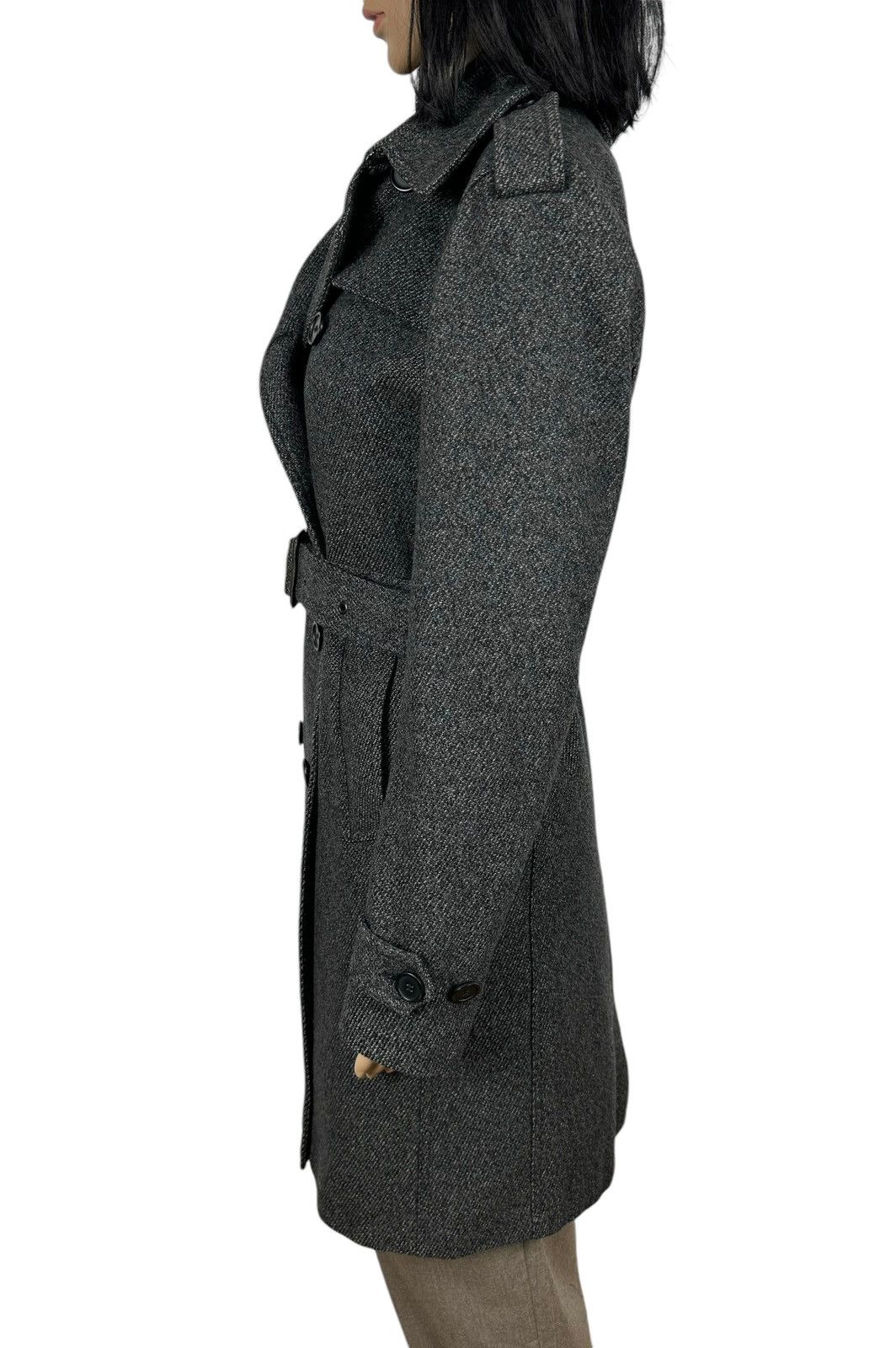 Sandro Sandro Wool Overcoat Double-Breasted Belted Coat size XS Size XS / US 0-2 / IT 36-38 - 7 Thumbnail