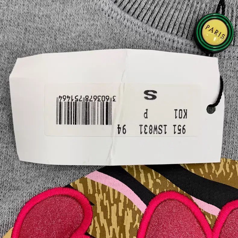 Kenzo Kenzo Gray logo letter embroidery cotton round neck long-s Size S / US 4 / IT 40 - 7 Thumbnail