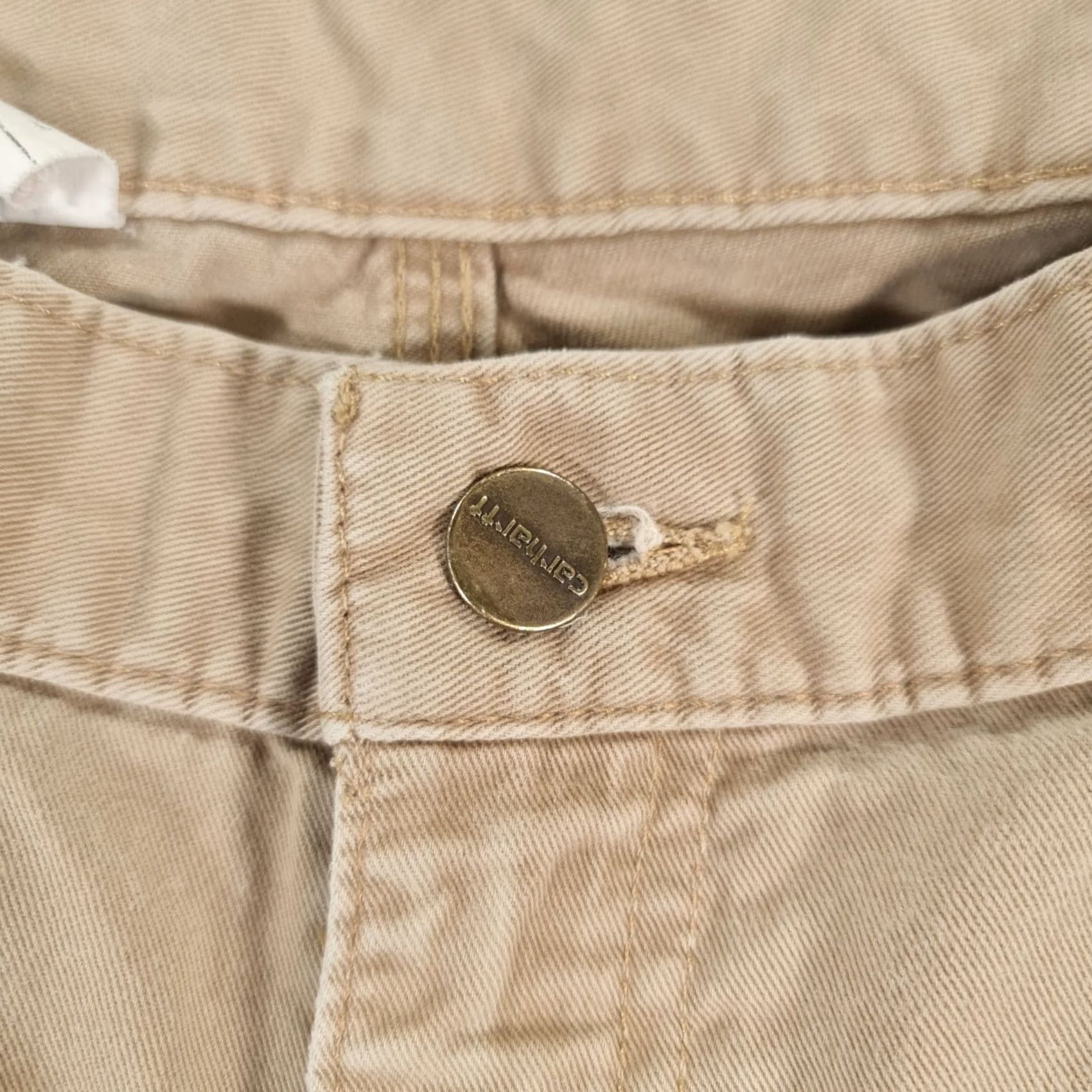 Carhartt Carhartt Mens Trousers Beige W38 L34 Relaxed Fit Twill Workwear Pants B290 KHI Size US 38 / EU 54 - 4 Thumbnail