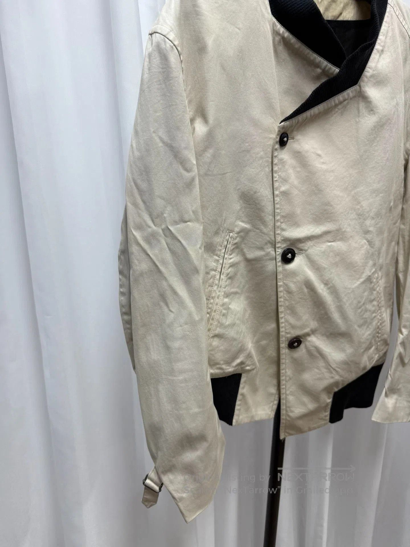 Ann Demeulemeester asymmetrical beige jacket size S. Size US S / EU 44-46 / 1 - 2 Thumbnail