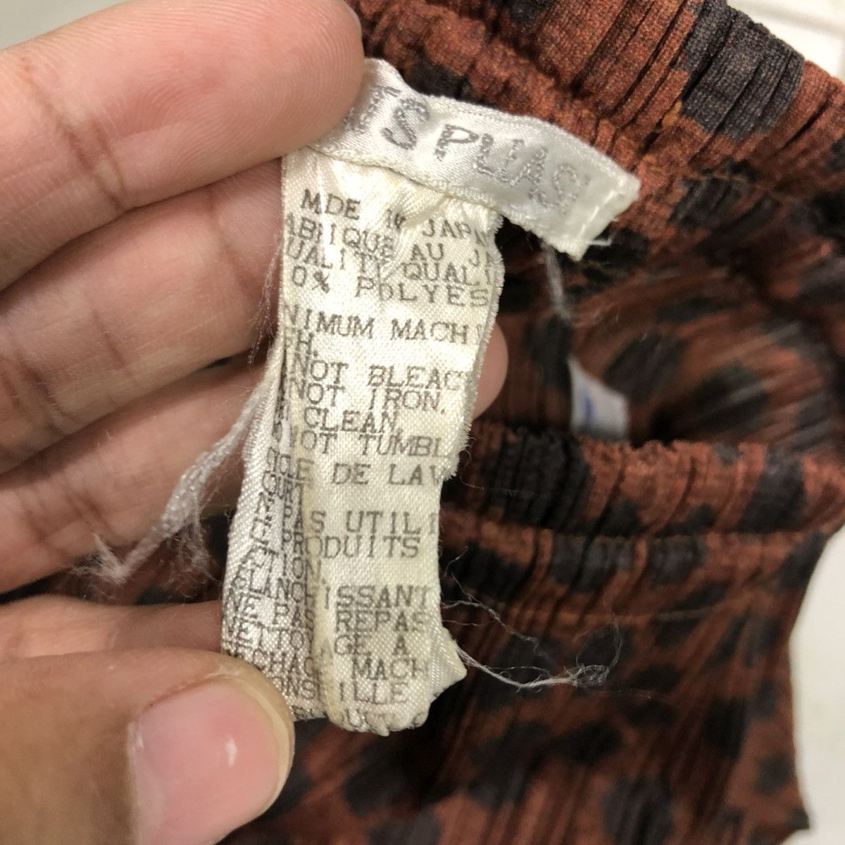 Issey Miyake 🔥VINTAGE PLEATS PLEASE ISSEY MIYAKE PANTS POLKADOT DESIGN Size 26" / US 2 / IT 38 - 13 Thumbnail