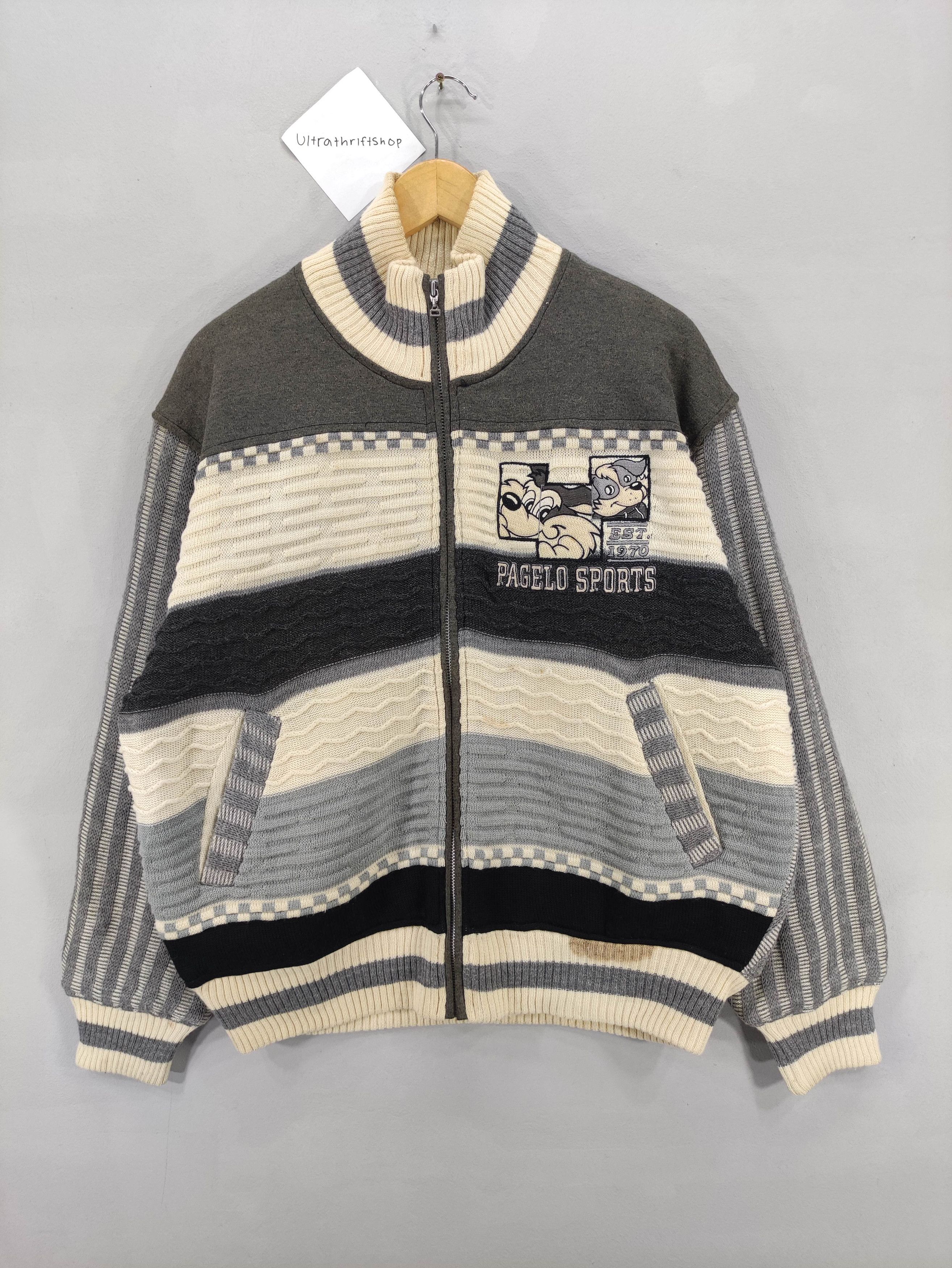 Vintage Vintage Pagelo Sport Knit Jacket Zipper Size US L / EU 52-54 / 3 - 1 Thumbnail