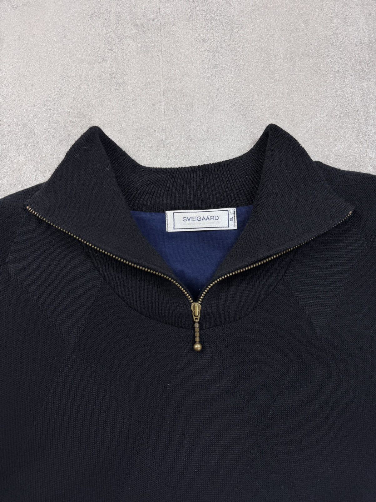 Designer × Vintage Vintage SVEIGAARD Yachting sweater wool half zip Windstopper Size US XL / EU 56 / 4 - 5 Thumbnail