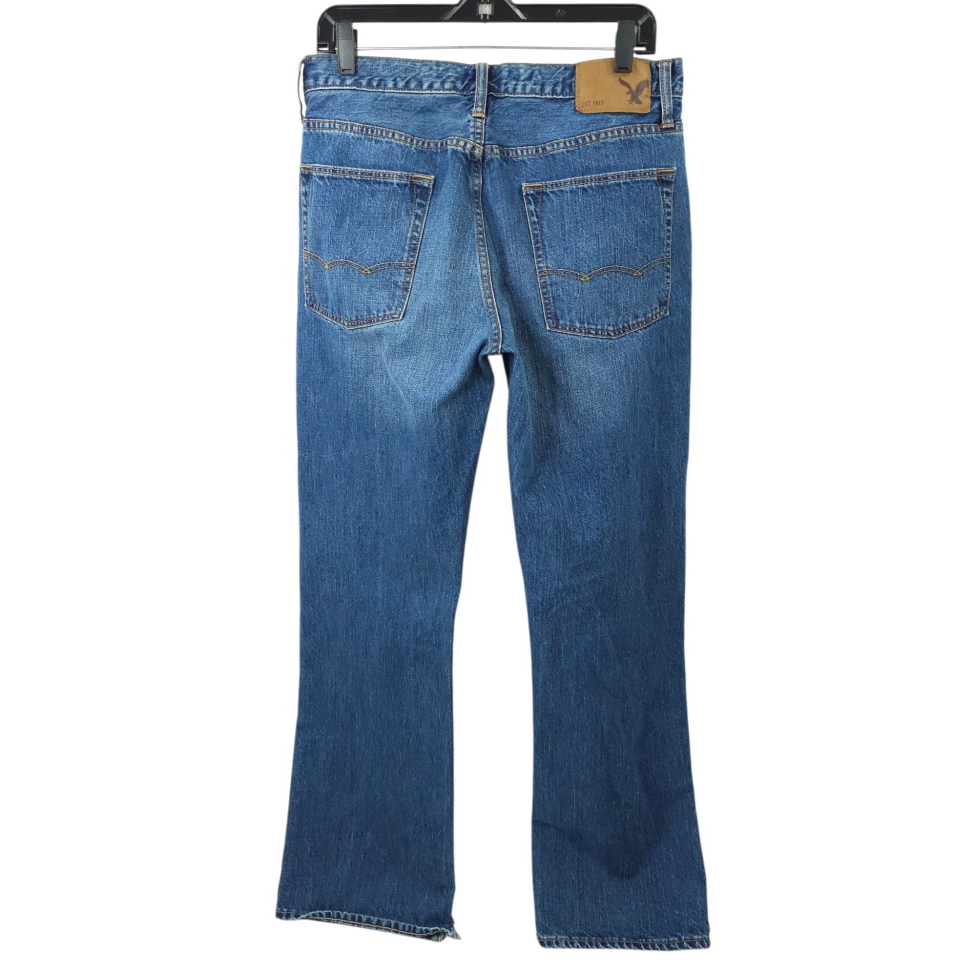 American Eagle Outfitters American Eagle Bootcut Jeans Mens 32x34 (Fit 32x32) Denim Size US 32 / EU 48 - 2 Thumbnail