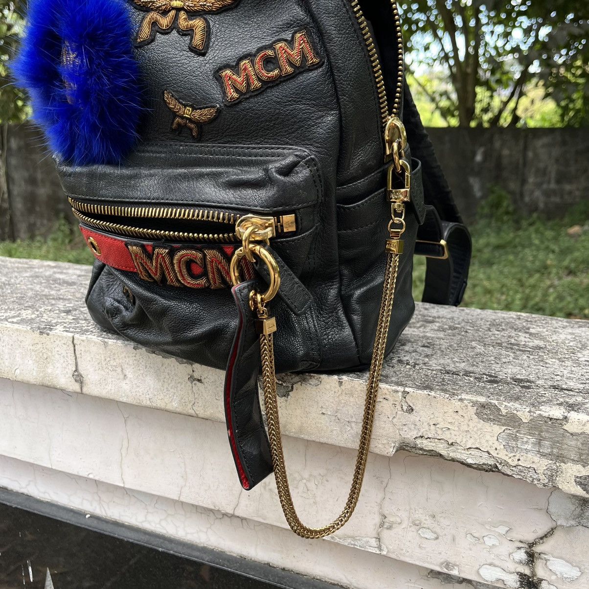 MCM MCM Stark Backpack Insignia Lambskin Leather Size ONE SIZE - 11 Thumbnail